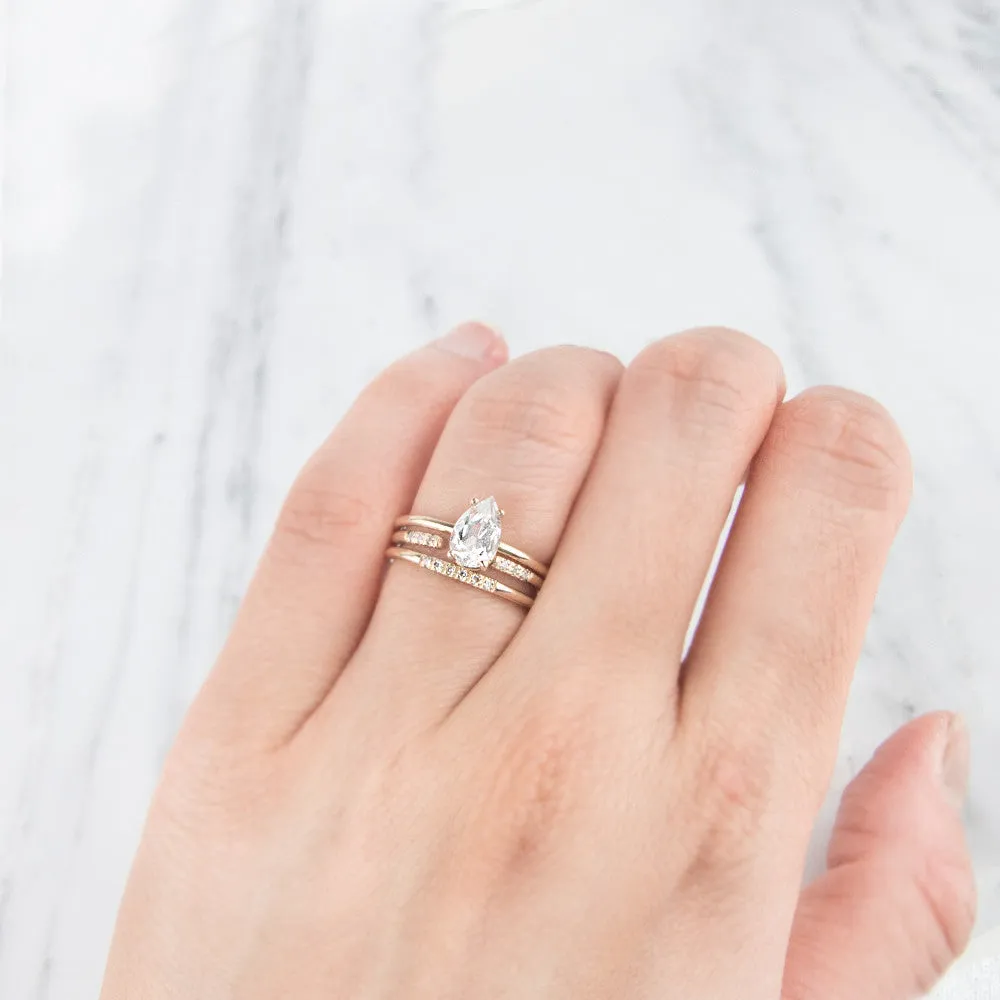 Diamond Ray Cuff Ring