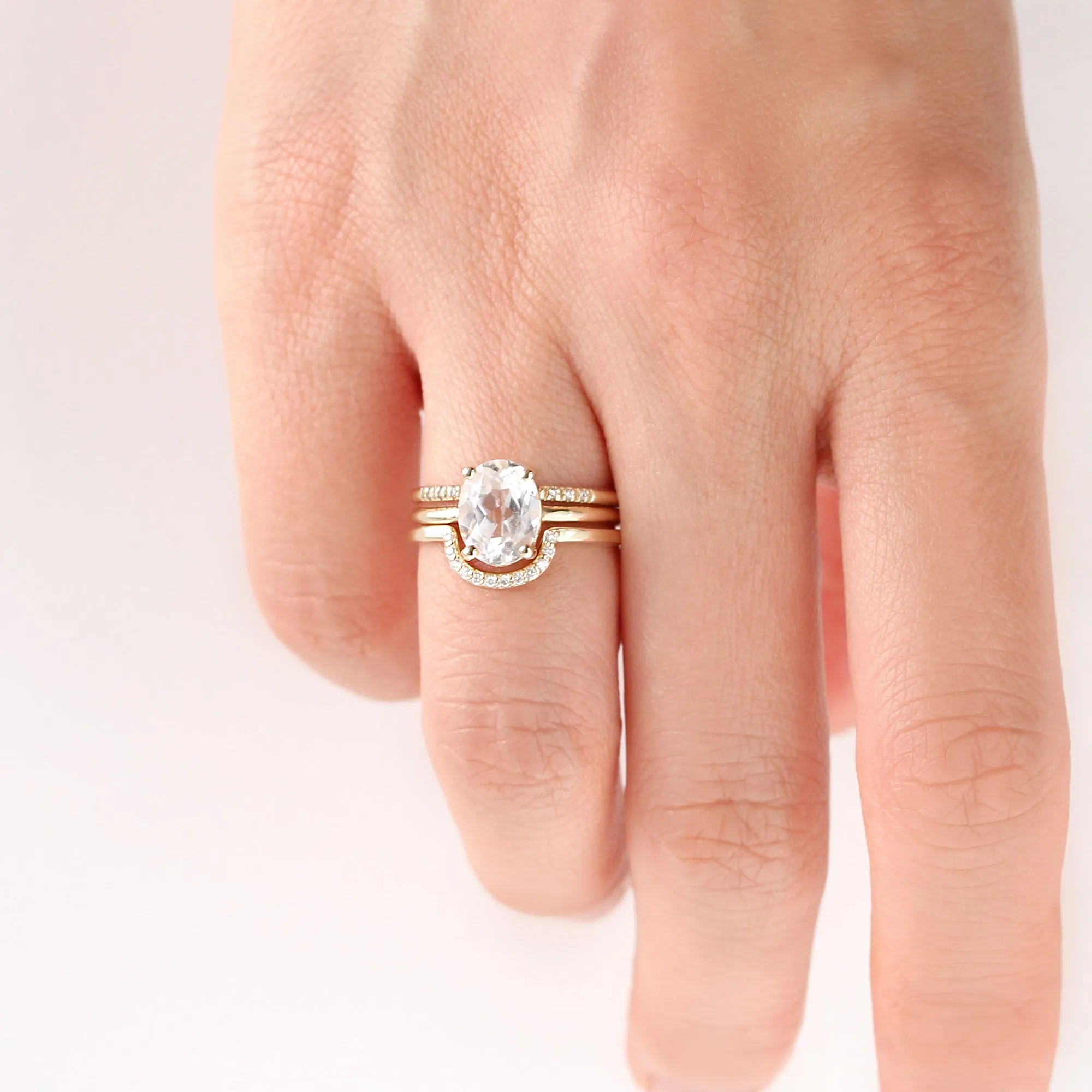 Diamond Ray Cuff Ring