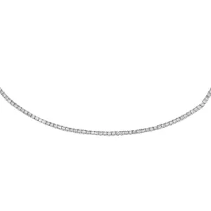 Diamond Thin Tennis Choker 14K