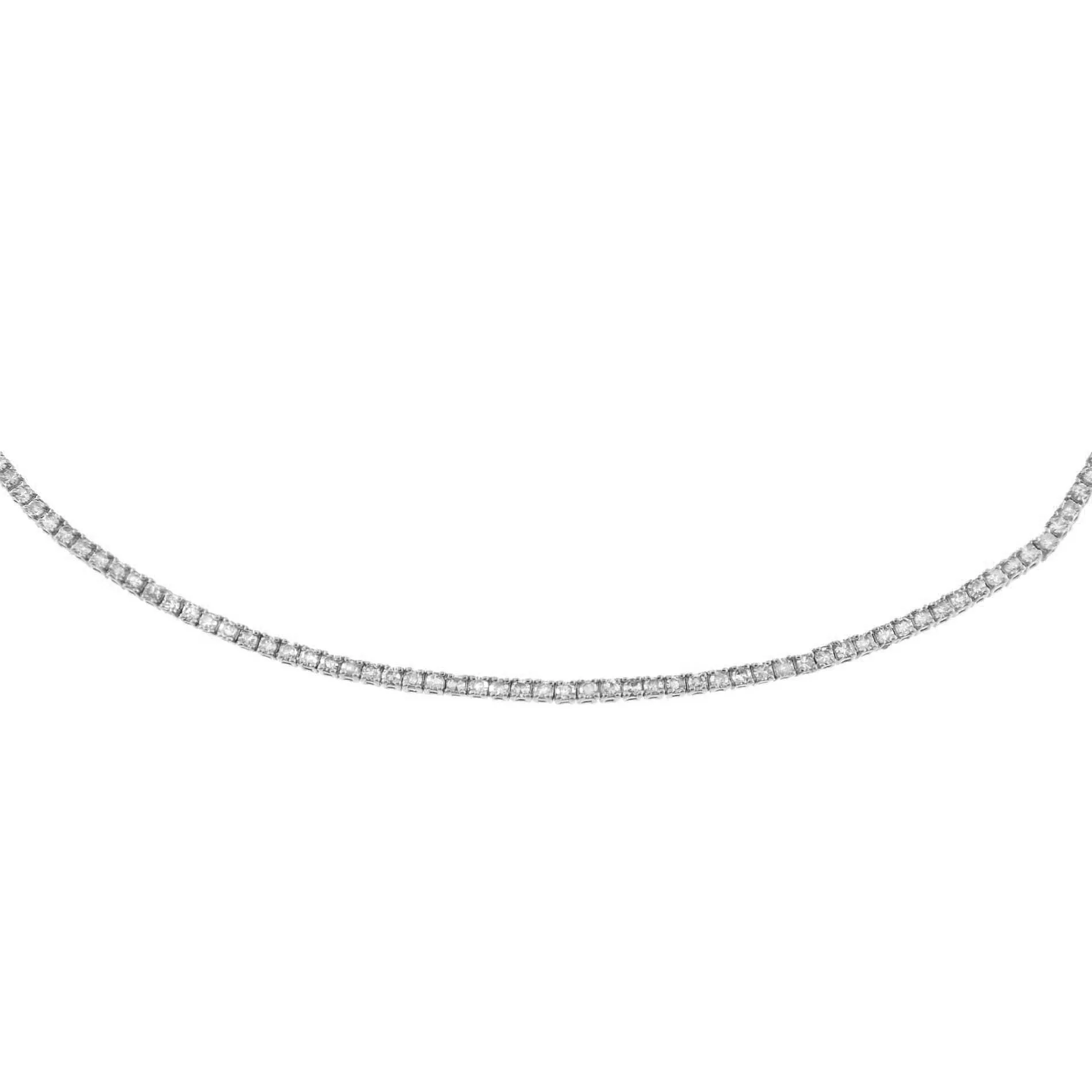 Diamond Thin Tennis Choker 14K