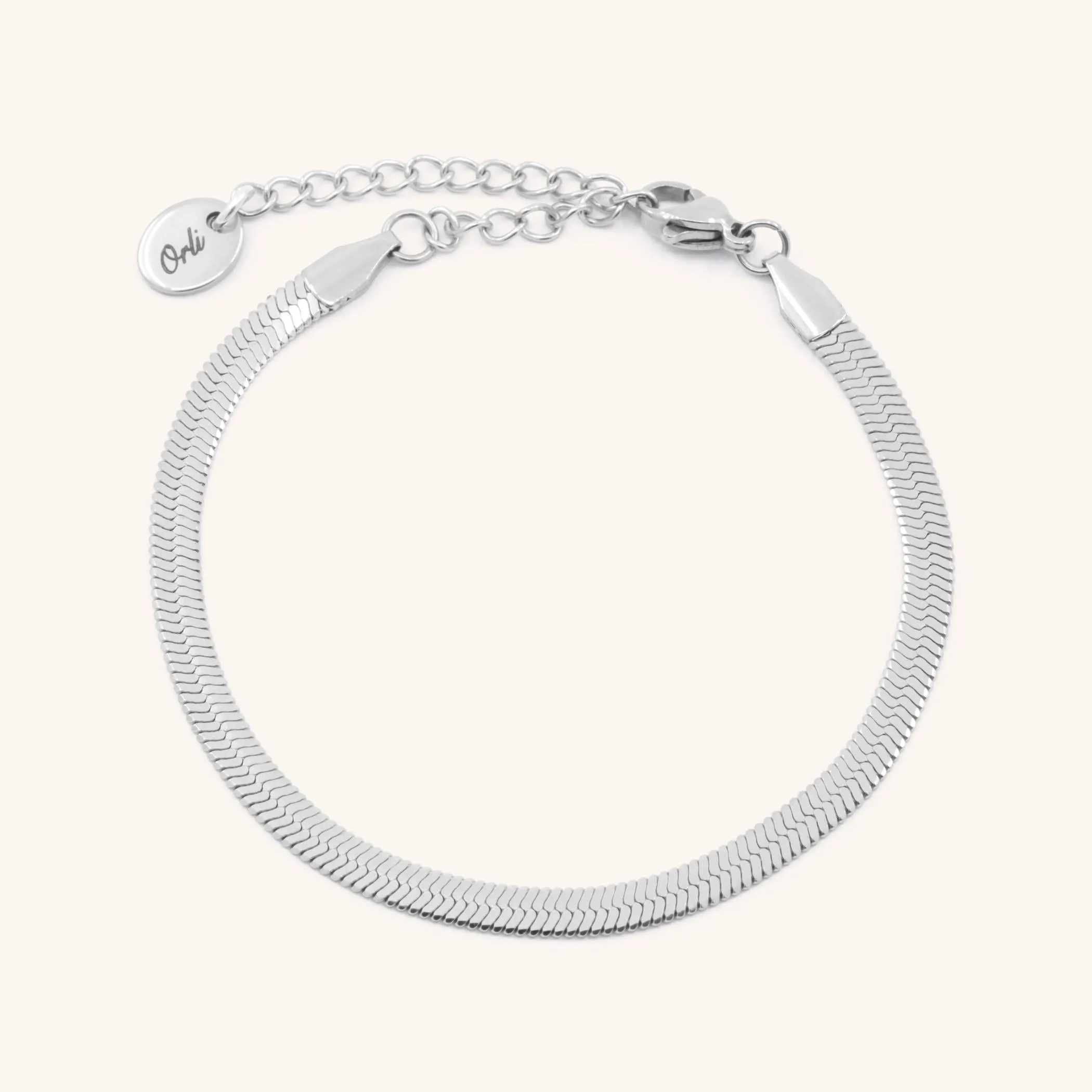 Dillion Snake Chain Bracelet, Silver