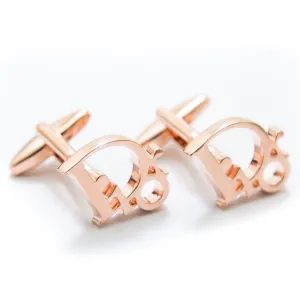 Dior Mens Cufflinks – Branded Mens Cufflinks – Rose Gold
