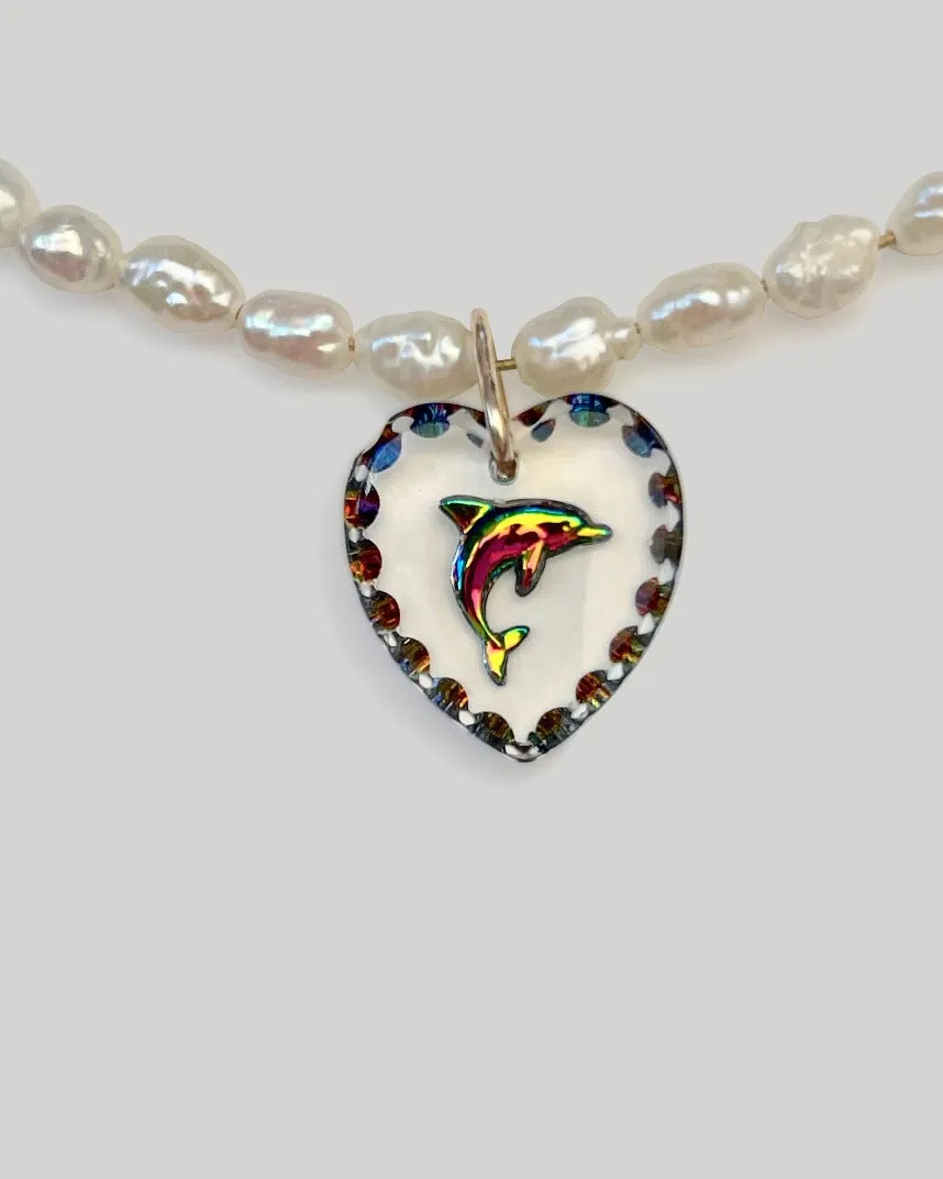 Dolphin Pearl Necklace