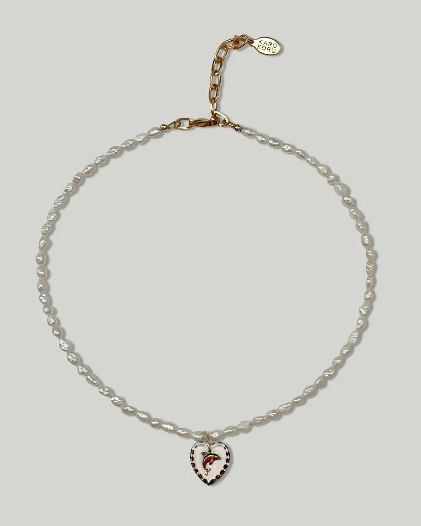 Dolphin Pearl Necklace