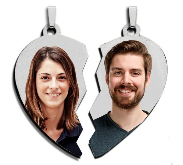 Double Heart Pendant Split in Two Jewelry