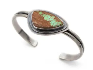 Double Wire Cuff Bracelet with Cabochon