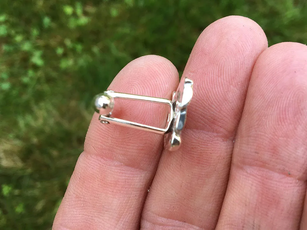 Dragon Cuff Links Sterling Silver