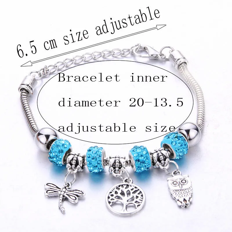 Dragonfly Bracelet Open Bangle Tree of Life