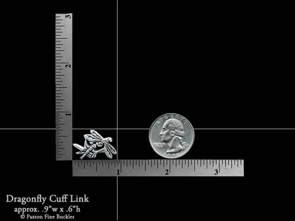 Dragonfly Cuff Links Sterling Silver