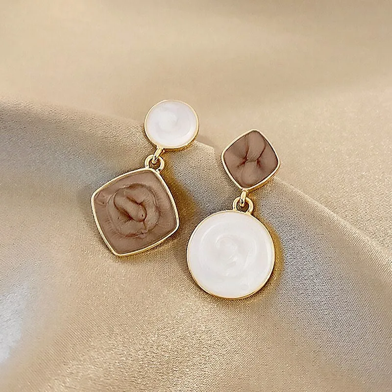 Drill Zircon Hoop Earrings For Women Anniverssary Jewelry
