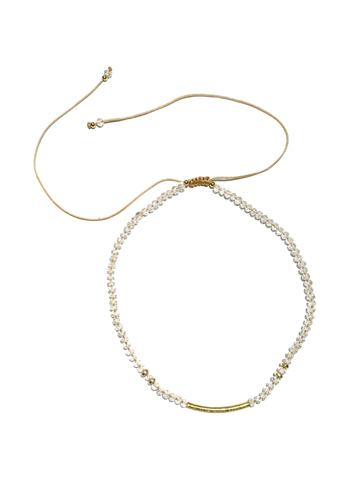 E-HC DESIGNS-  Curved Golden Tube Adjustable Chokers (more colors available)