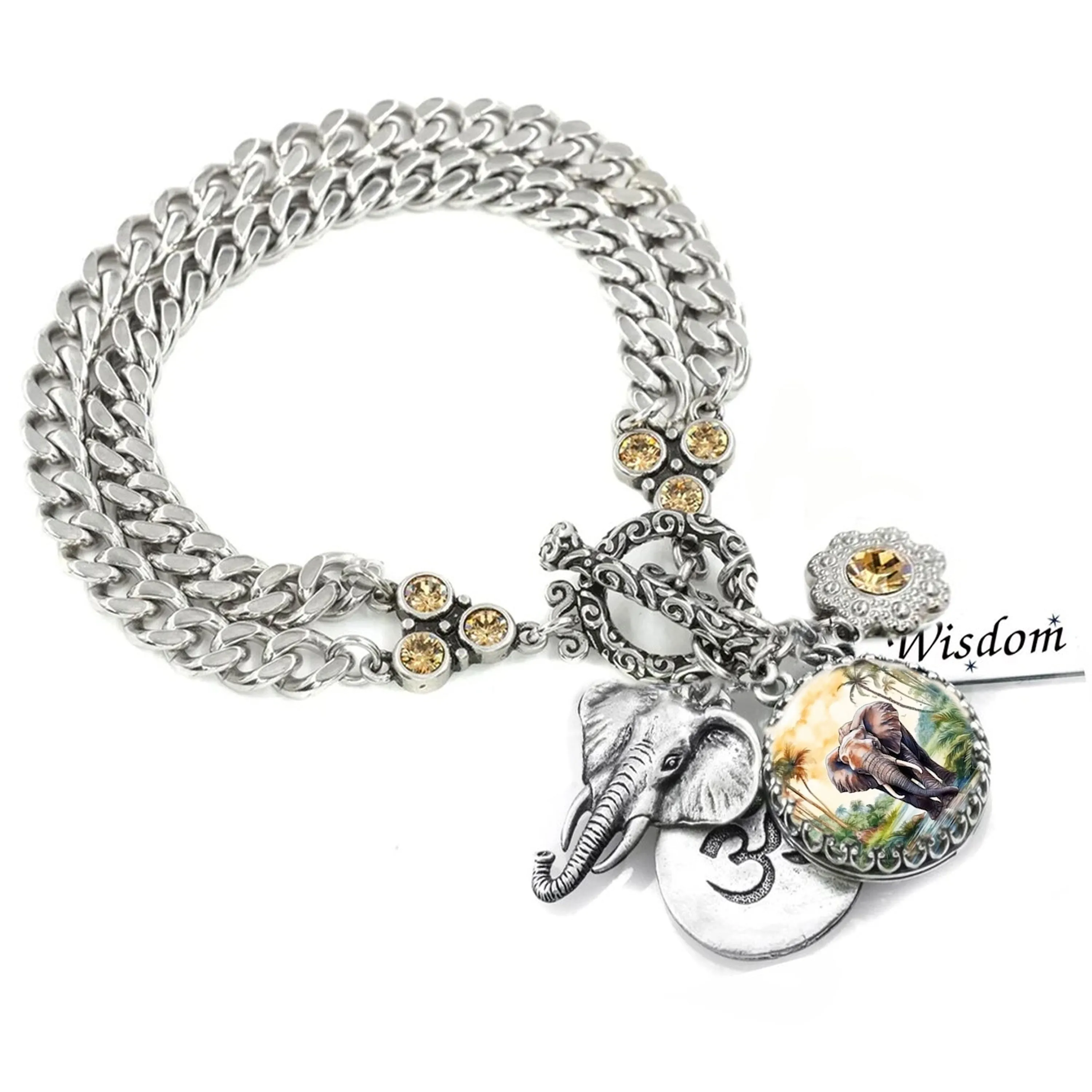 Elephant Charm Bracelet