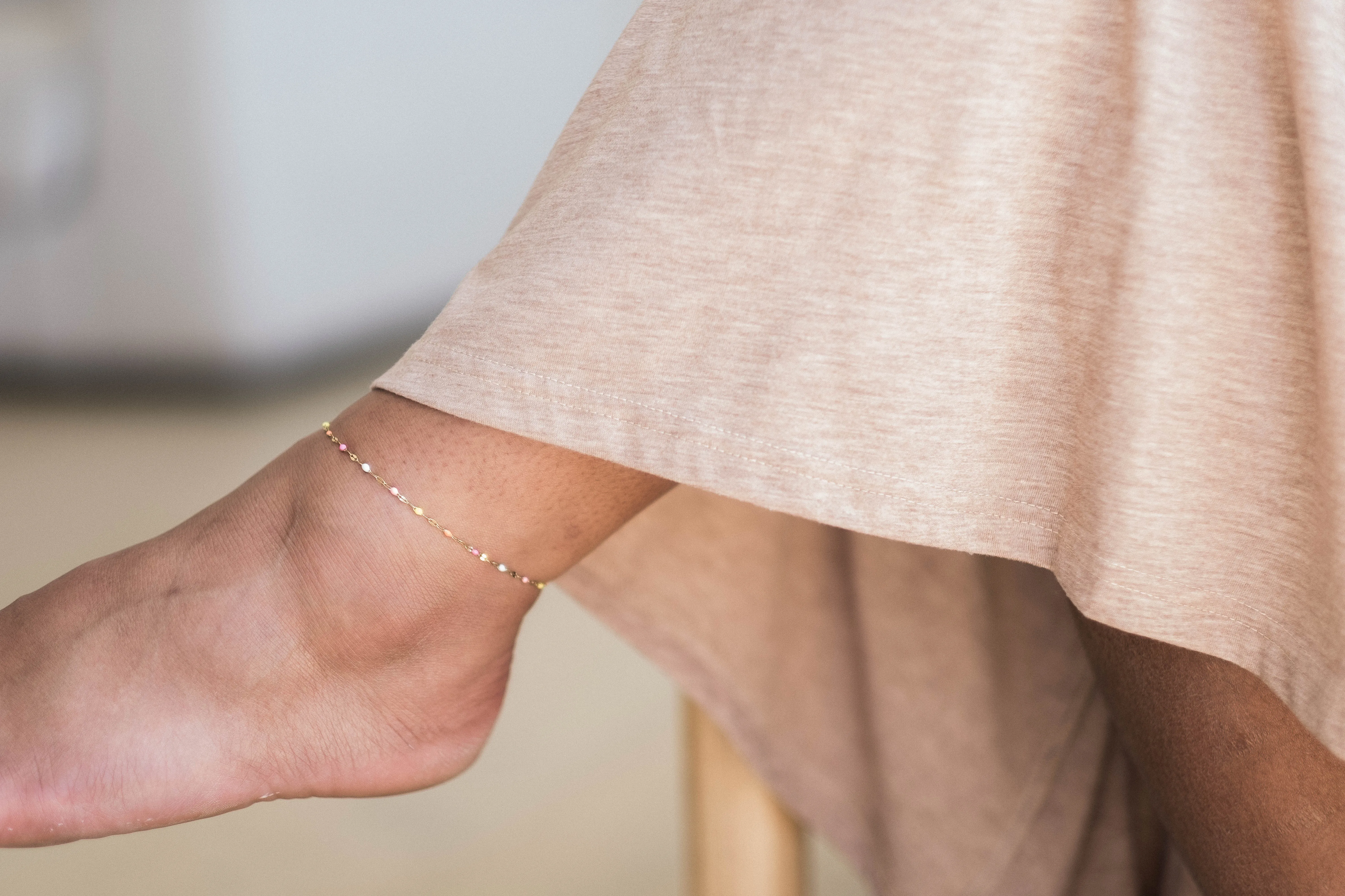 Enamel Lace Chain | Pink, Purple