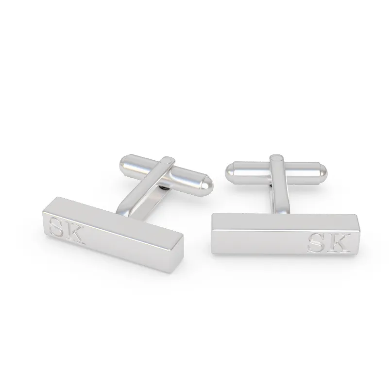 Engraved Bar Cufflink