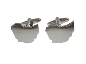 Ethiopia Map Shape Cufflinks