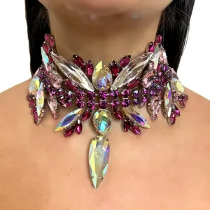 Exaggerated Crystal Choker