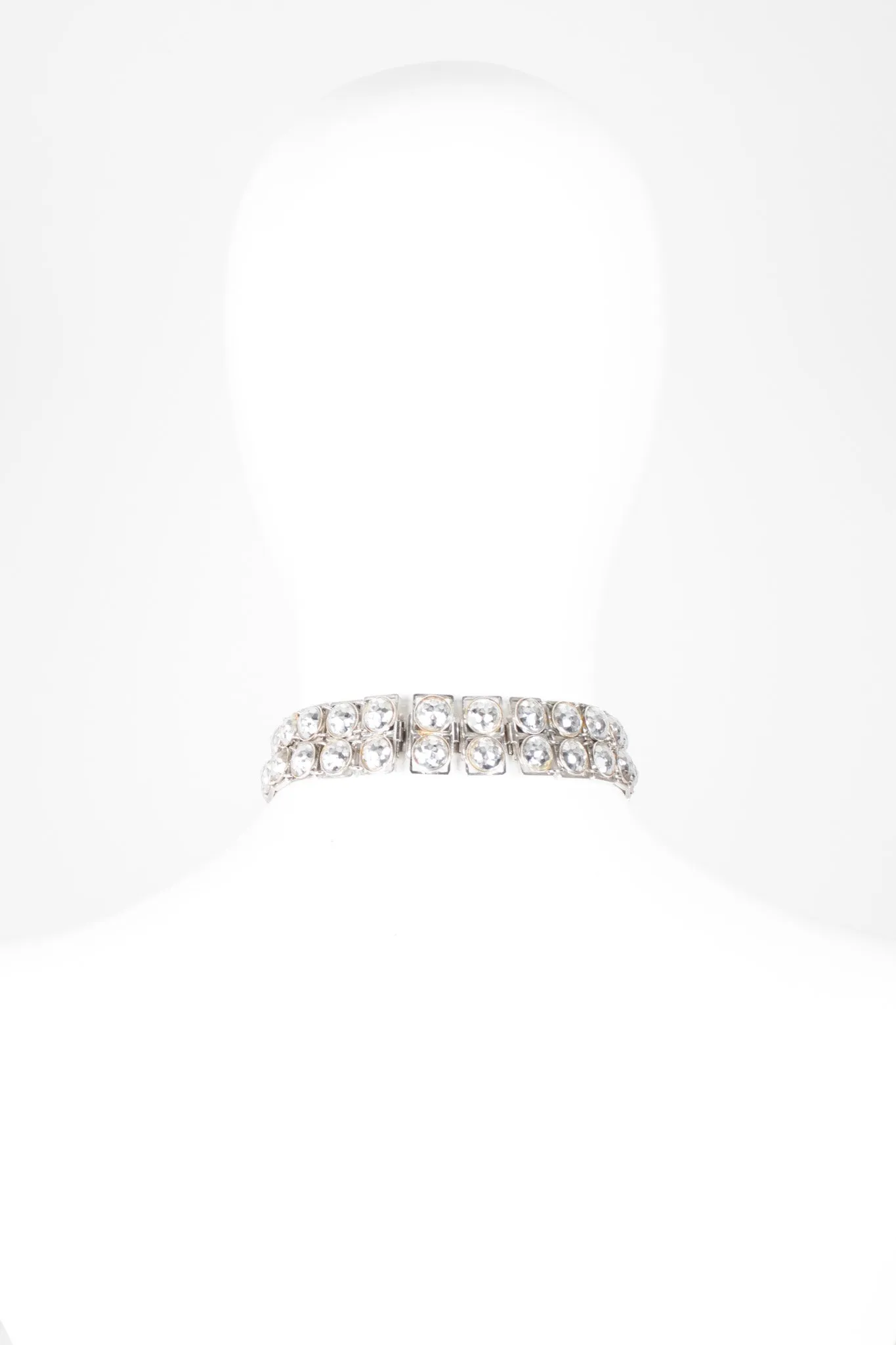 Faceted Silver Step Choker