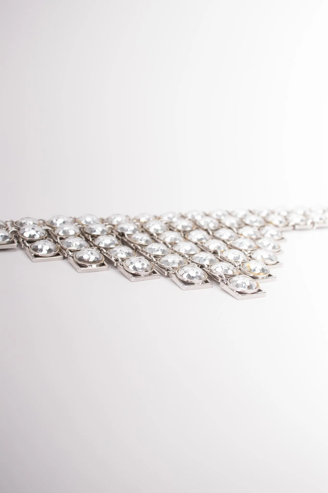 Faceted Silver Step Choker