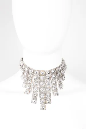 Faceted Silver Step Choker