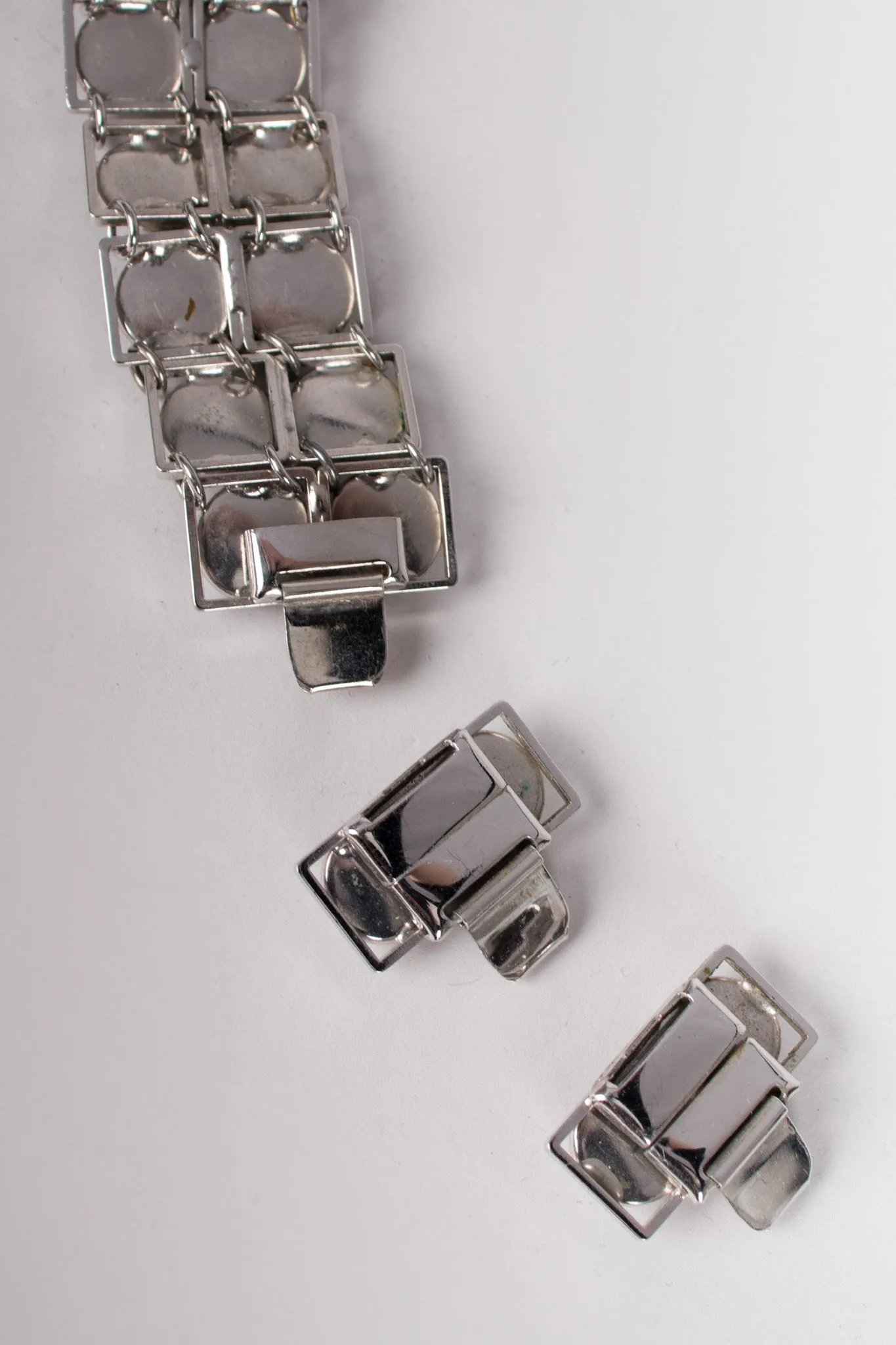 Faceted Silver Step Choker