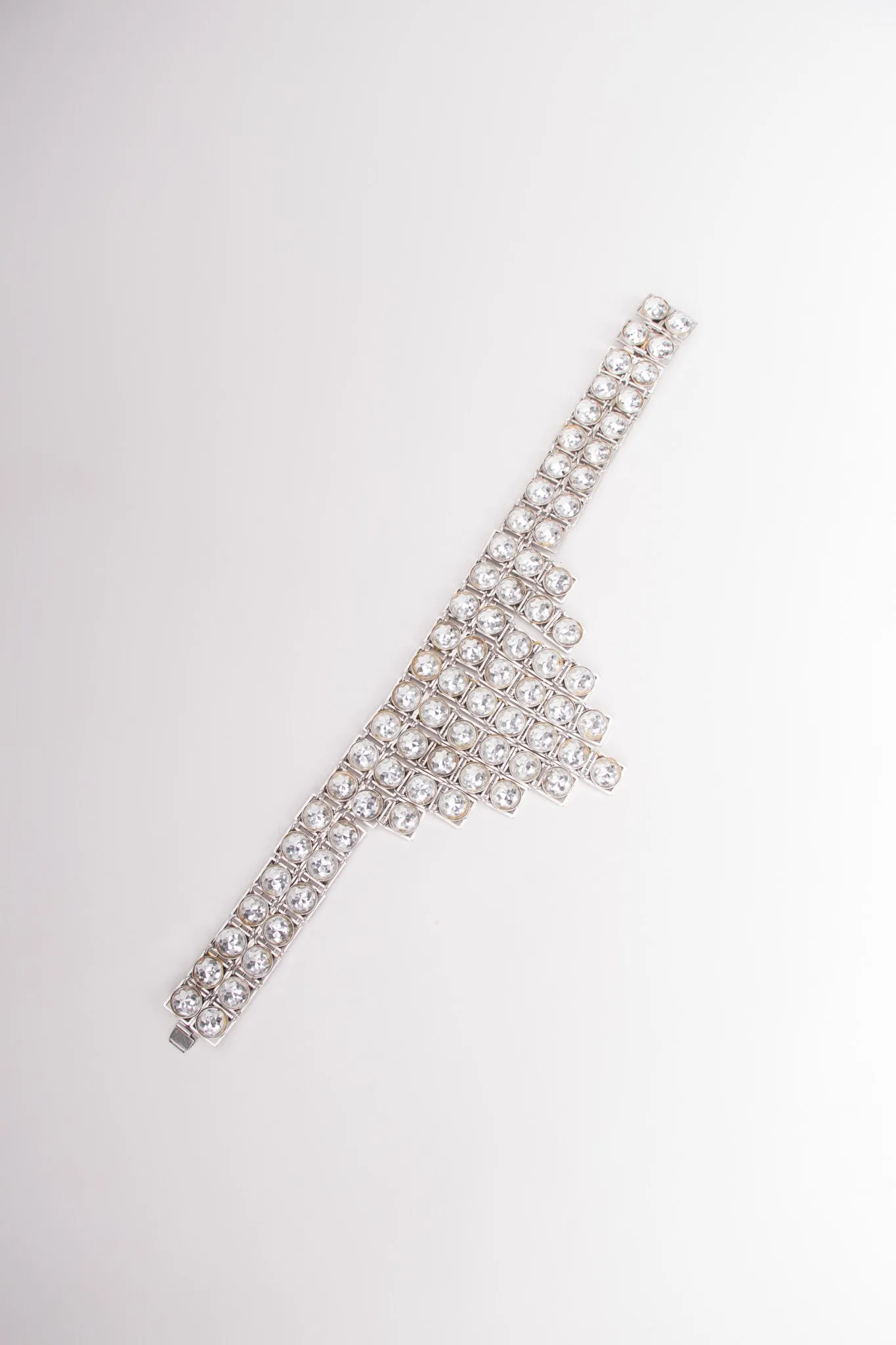Faceted Silver Step Choker