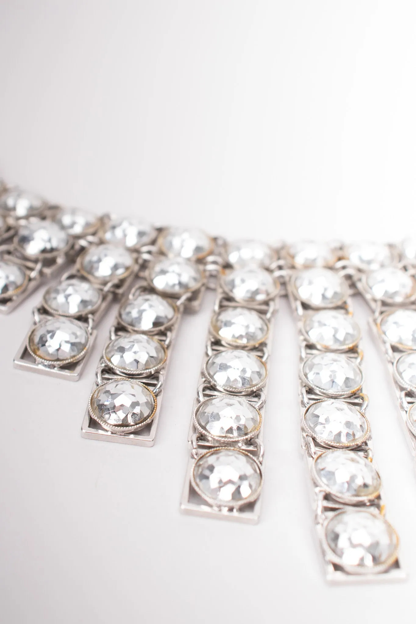 Faceted Silver Step Choker