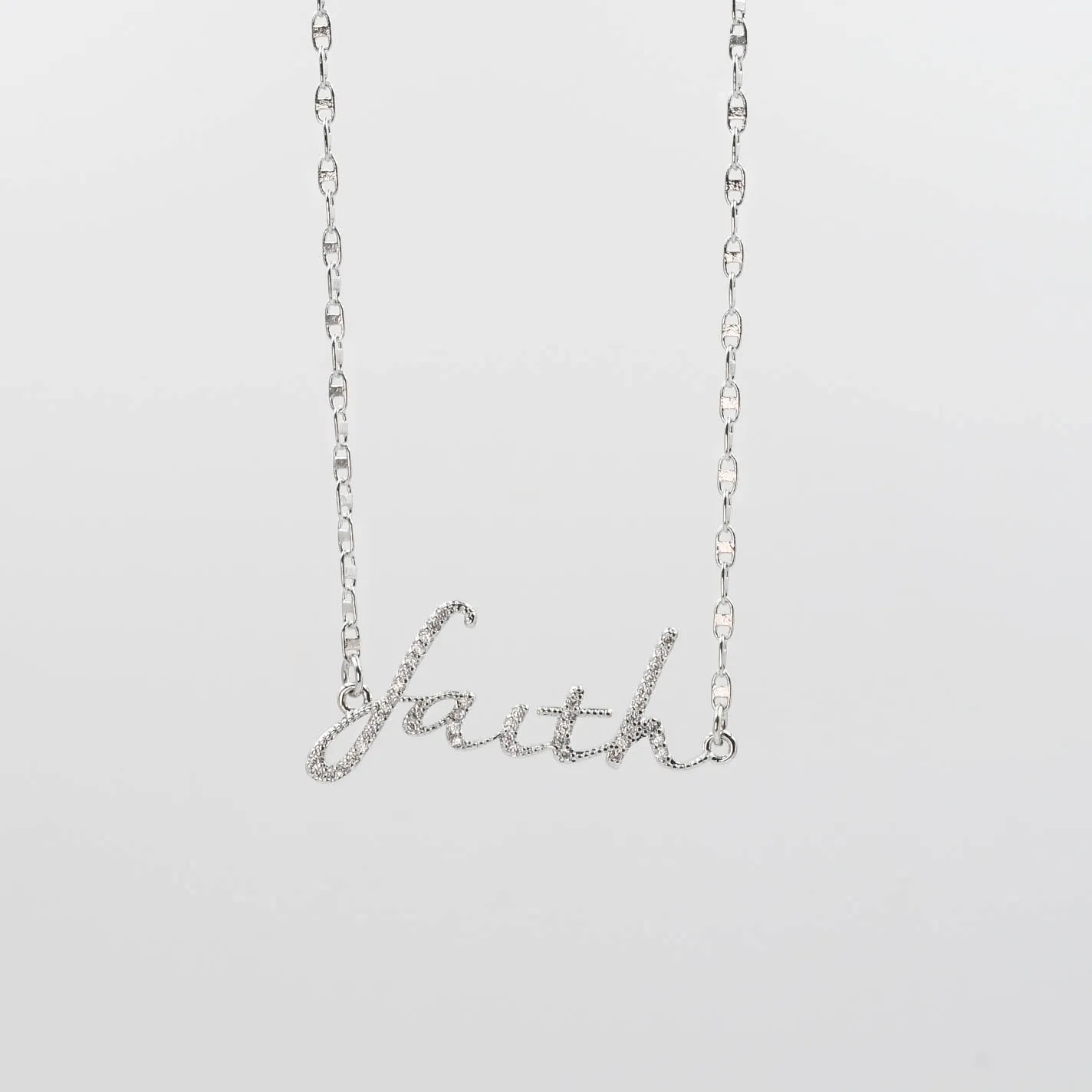 Faith Necklace Silver I-42
