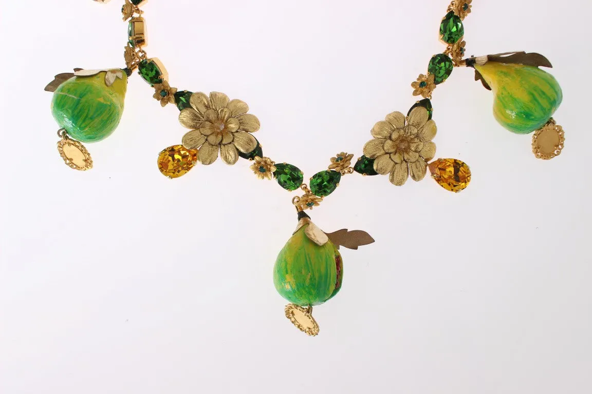 FIG Fruit Sicily Crystal Necklace
