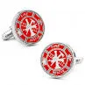 FIREFIGHTER CUFFLINKS WITH MALTESE CROSS - Item # H0097