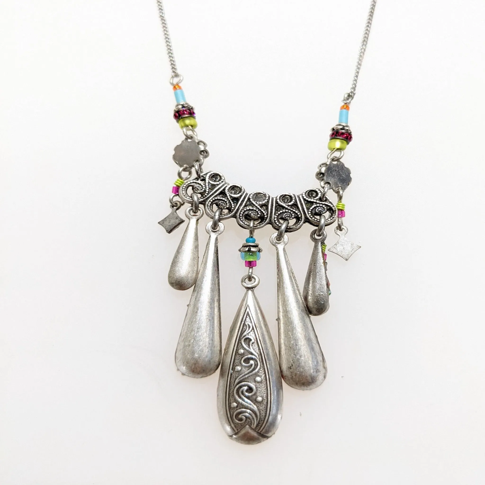 FIREFLY JEWELRY 8879-MC/SR MultiColor/ Scarlet Necklace New