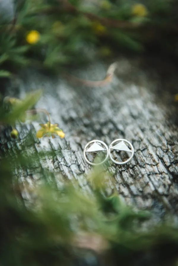 Fjellsmykke - Mountain Silver Earrings