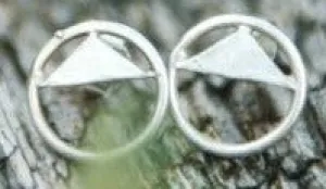 Fjellsmykke - Mountain Silver Earrings