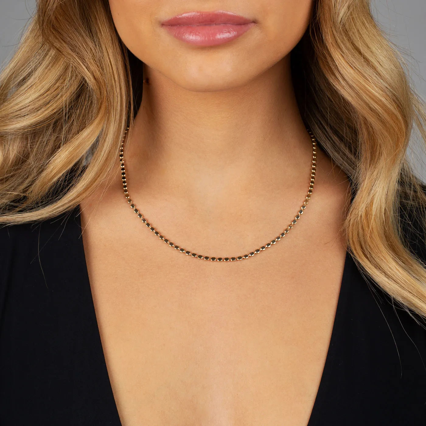 Flat Beaded Necklace