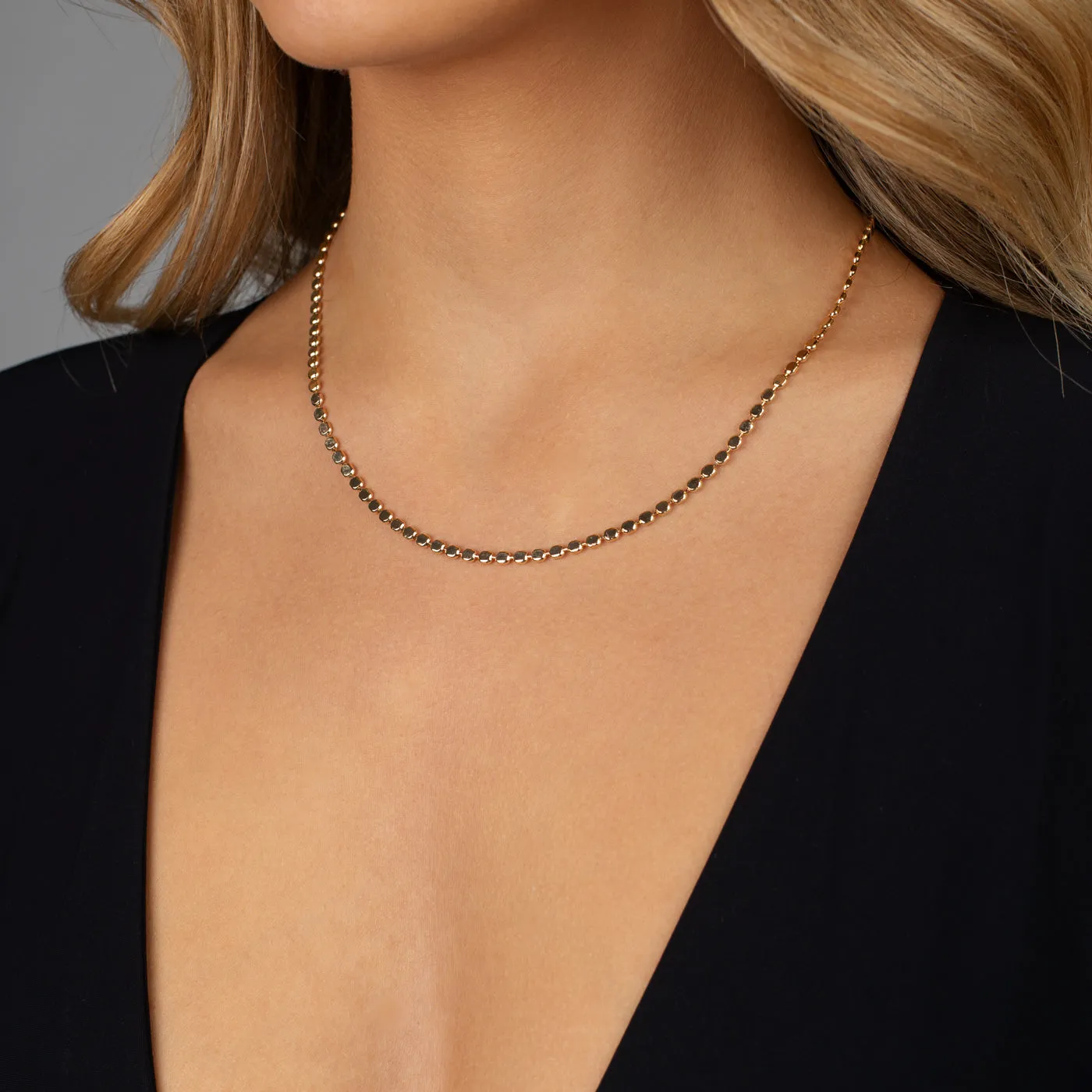 Flat Beaded Necklace