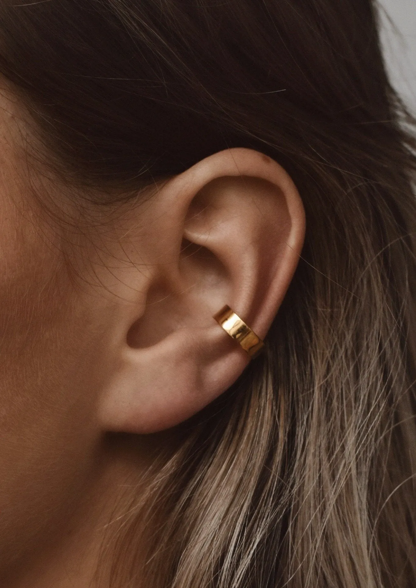 Flat Ear Cuff Gold