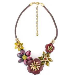 FLOWER  NECKLACE #282RD1101 (6C6)