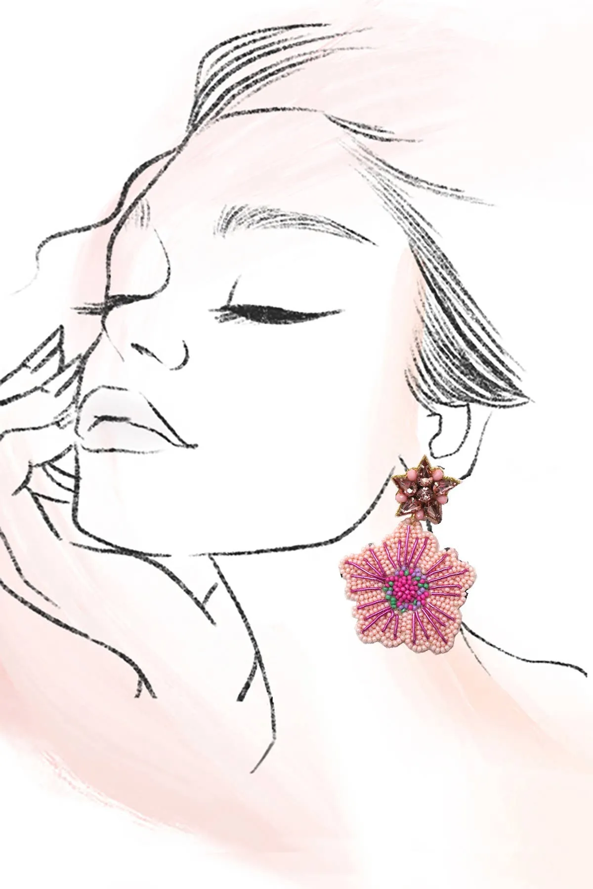 Flower Seed Earrings