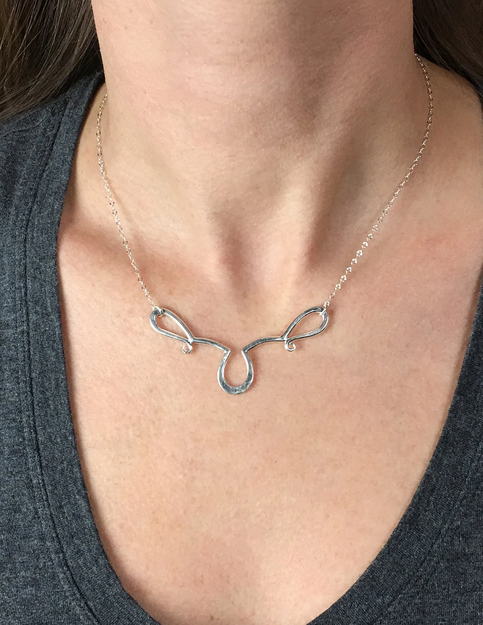 Forged Drop Necklace