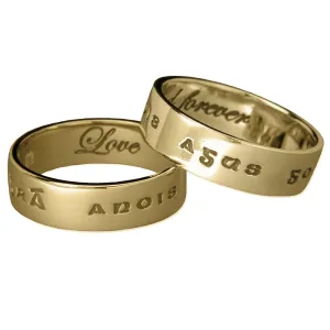 Gaelic: Gra Anois Agos Do Deo Ring - Gold