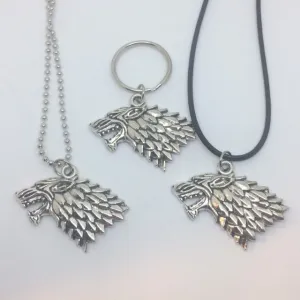 Game of Thrones Necklace - House Stark Direwolf / Game of Thrones Jewelry