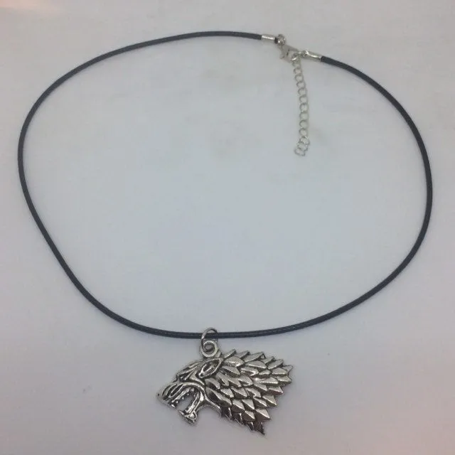 Game of Thrones Necklace - House Stark Direwolf / Game of Thrones Jewelry