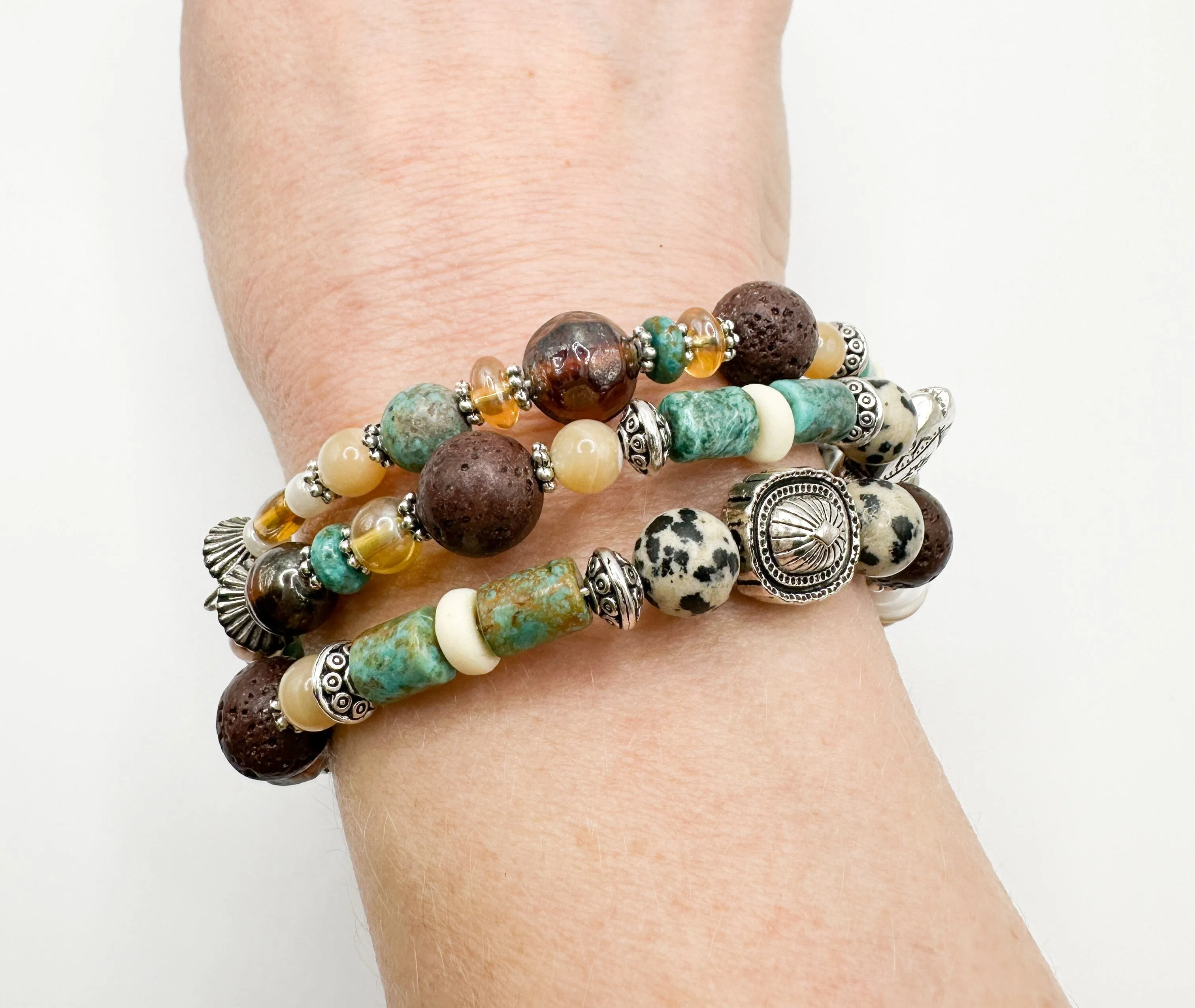 Gemstone Wrap Bracelet