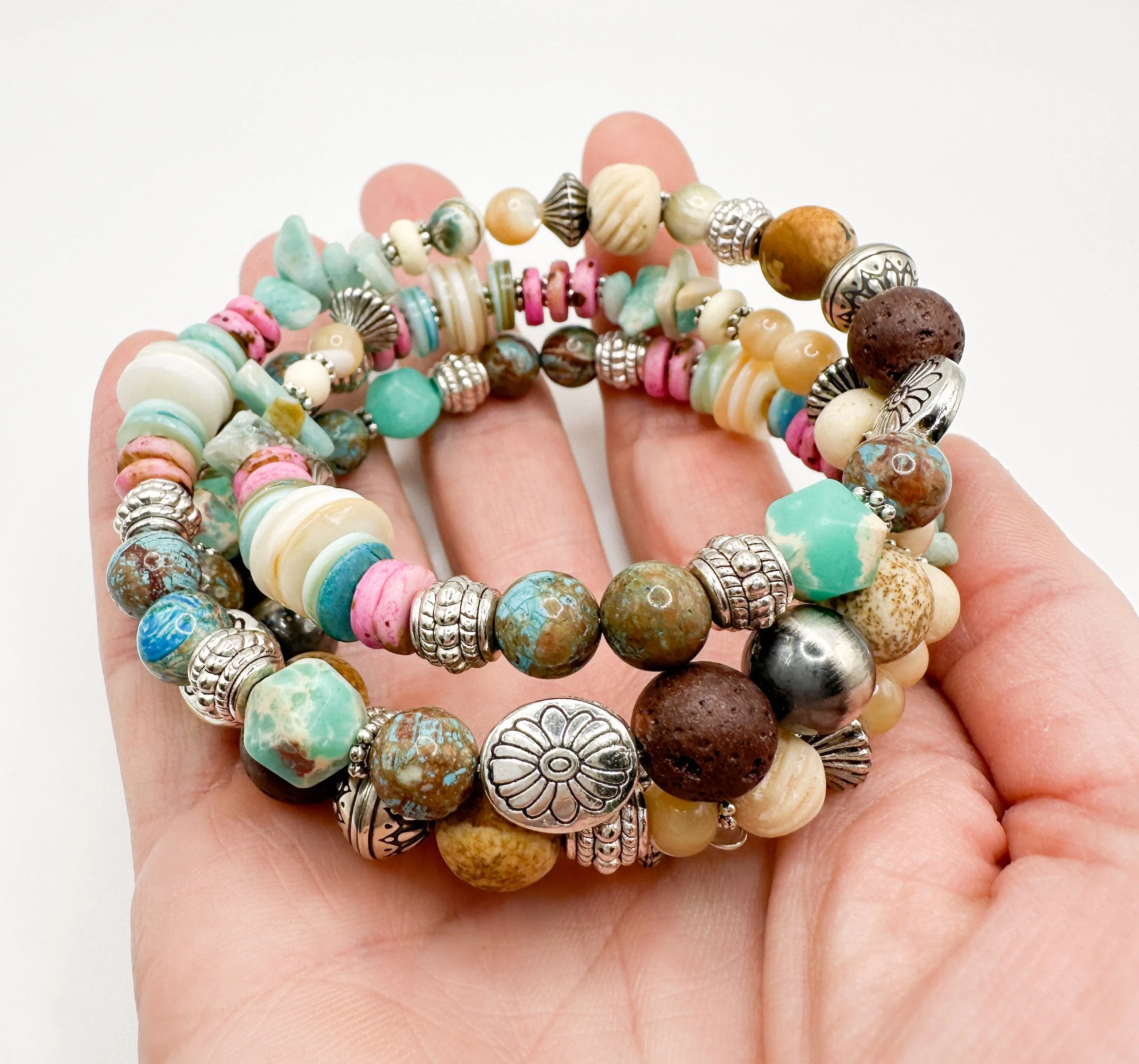 Gemstone Wrap Bracelet