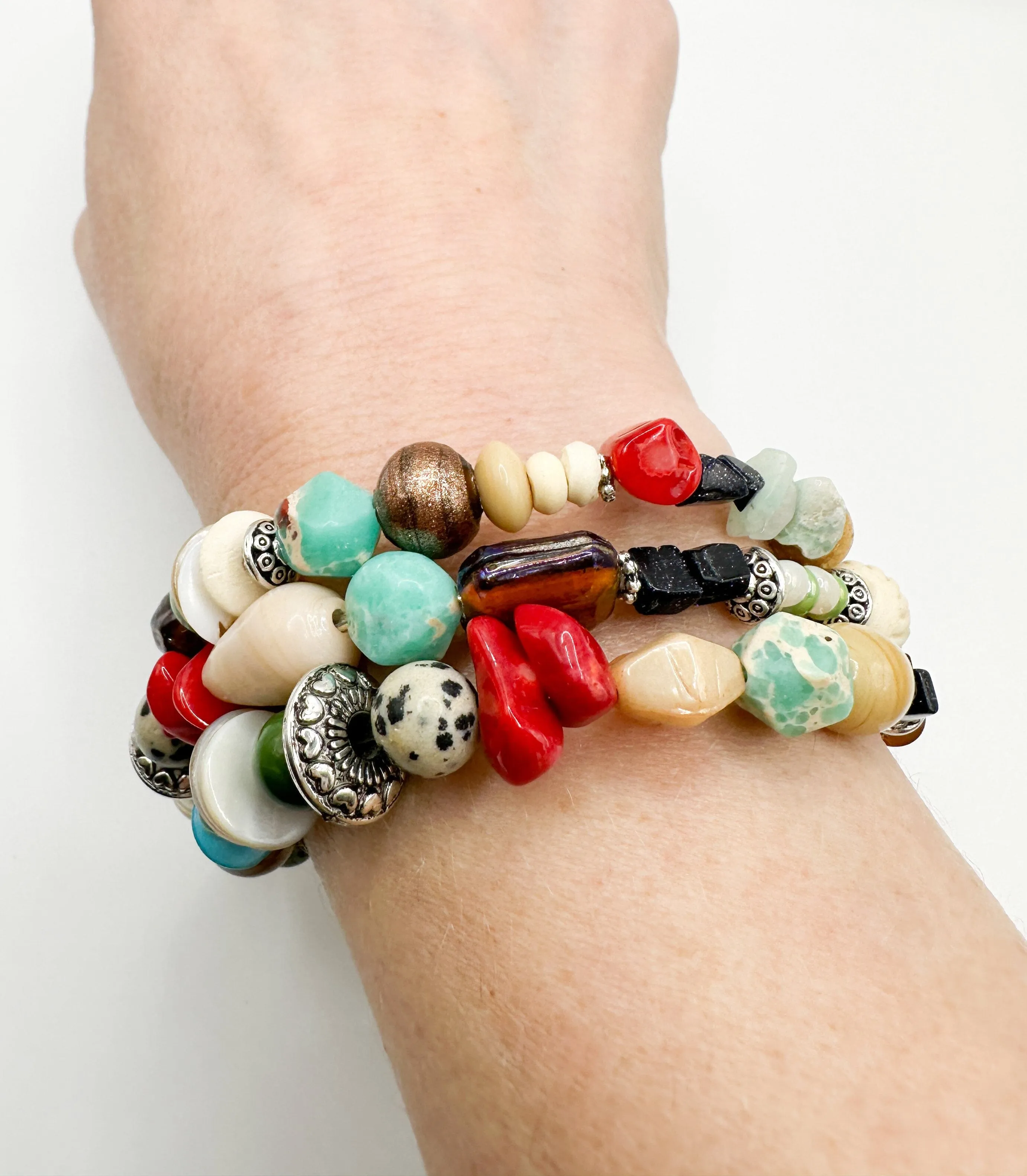 Gemstone Wrap Bracelet