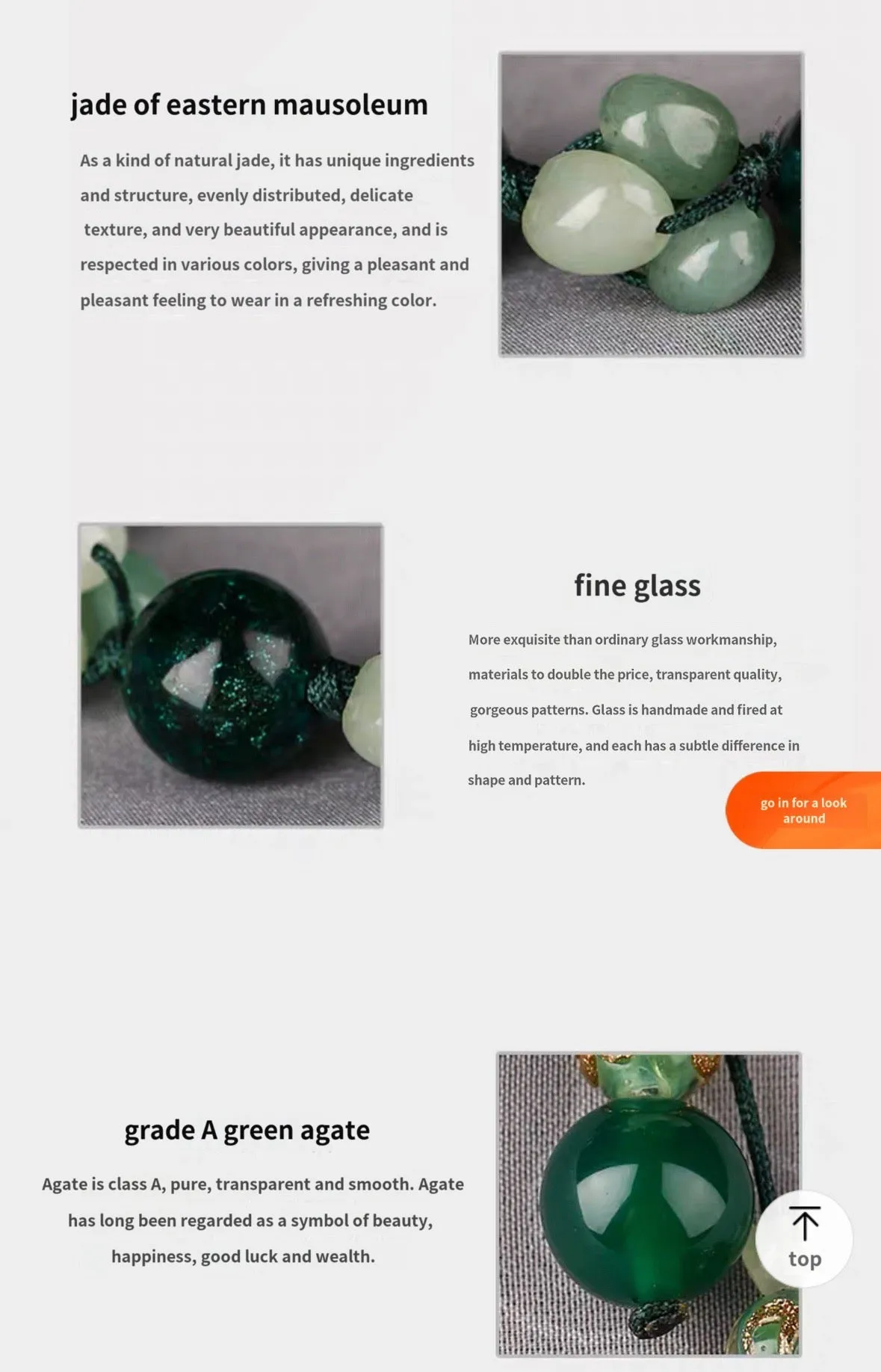 Genuine A  Jade and Agate Flower bracelet