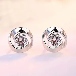 Genuine Alexandrite Stud Earrings Women Wedding Jewelry