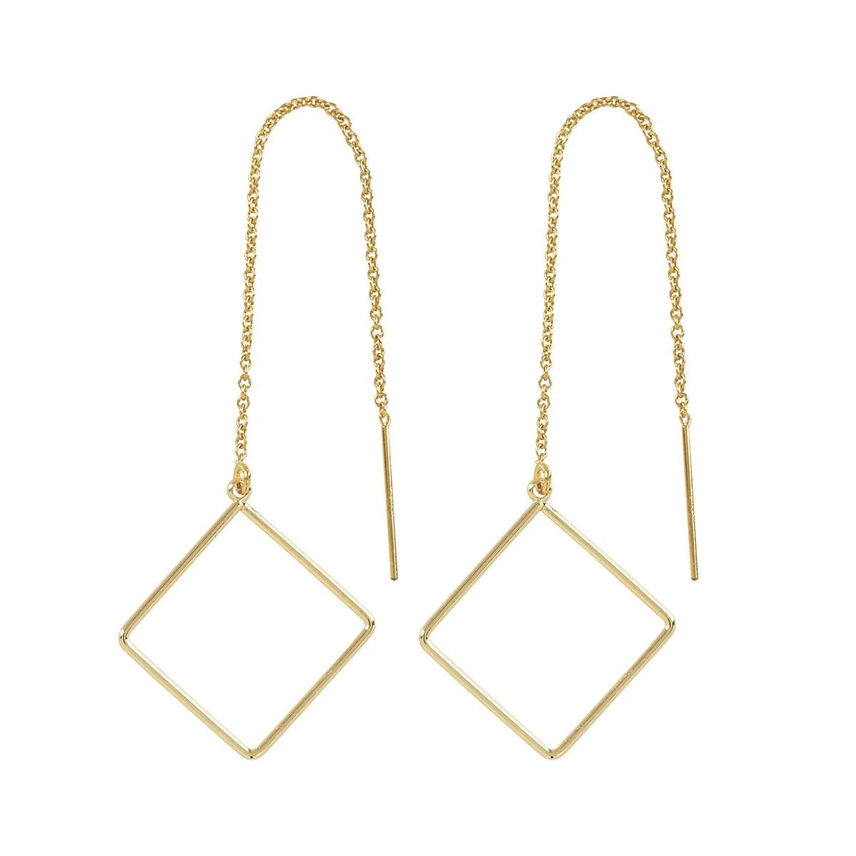 Geometric Ear Threaders (more shapes)