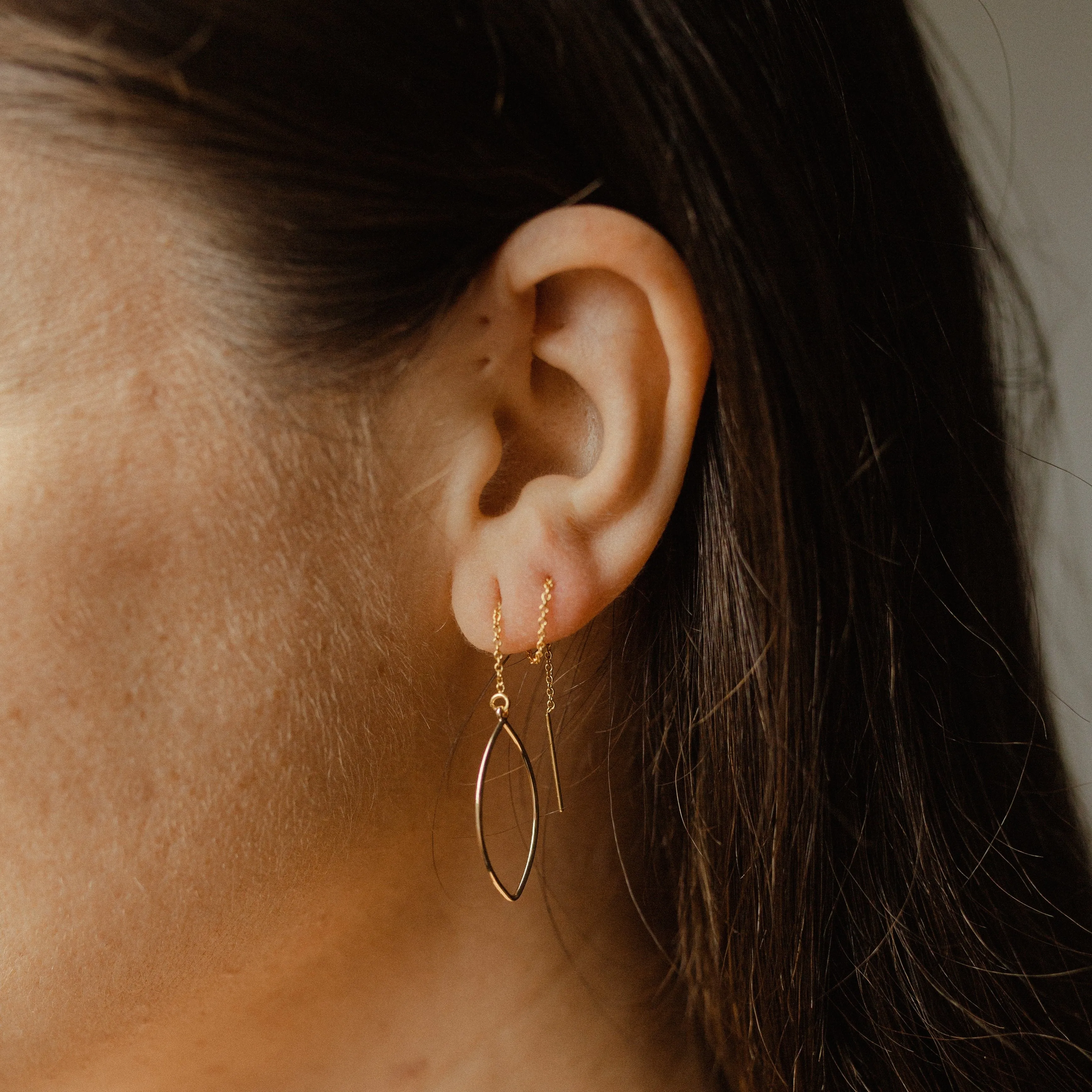 Geometric Ear Threaders (more shapes)