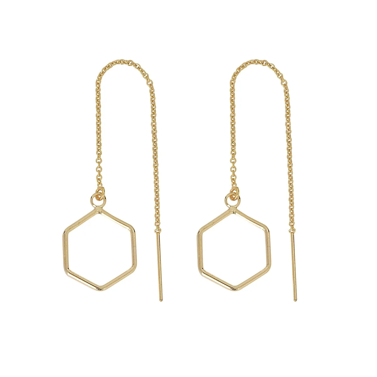 Geometric Ear Threaders (more shapes)