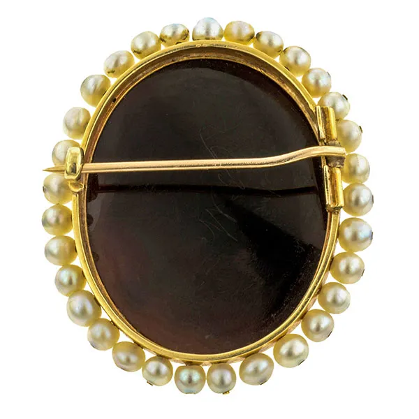 Georgian Hardstone Medusa Cameo